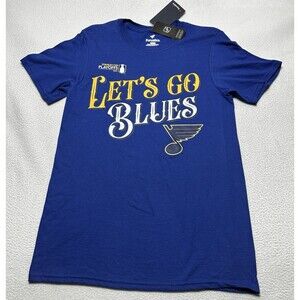 St Louis Blues Fanatics NHL Stanley Cup Playoffs TShirt Size Small NWT READ**